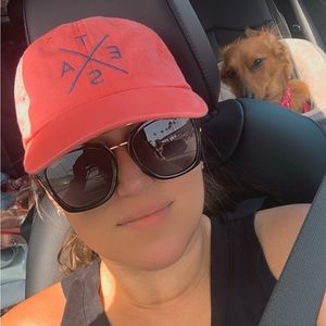 Texas Baseball Hat (Salmon/Coral color) one size fits all